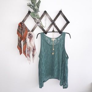 UO sheer handkerchief tank